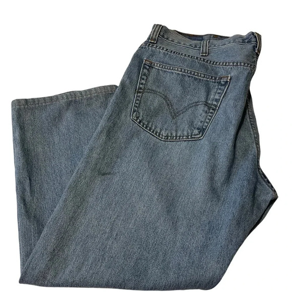 Levi 505s MidWash Straight Jeans, W42 L32 - Picture 1 of 12